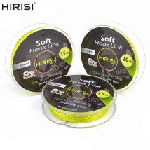 1 stück Karpfen Angelschnur Weichen Haken Link 8 Strang 20m karpfen leadcore Braid Linie Haar Rig Angeln Zubehör terminal Tackle