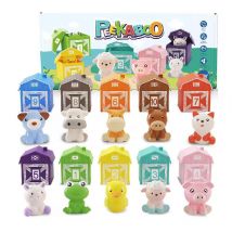 Kinder Tier Matching House Montessori Spielzeug Tier Finger puppen Farb sortierung Paarungs spiele Denken Training sensorische Spielzeuge