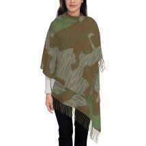 Benutzerdefinierte Druck Deutsch Zeltbahn Splinter Muster Camouflage Schal Männer Frauen Winter Herbst Warme Schals Splittertarn Camo Schal Wrap