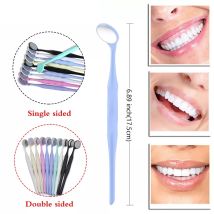 10 Stück Dental autoklavierbare PREMIUM-Mundspiegel, vordere Oberfläche, doppelseitig, einseitig, rhodiniert, beschlagfrei, kostenloser Versand