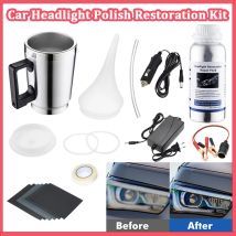 Kit de pulido químico de faros, herramienta de cuidado automotriz, juego de herramientas de polímero líquido de 800ML para coche, Kit de pulido de renovación de faros de coche