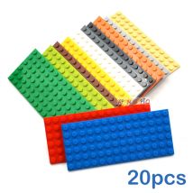 20 stücke 6x14 Punkte DIY Bausteine Dünne Zahlen Bricks Pädagogisches Kreatives Spielzeug für Kinder Größe Kompatibel Mit 3456