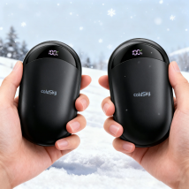 coldsky Magnetyczne Ogrzewacze do Rąk Akumulatorowe 2 szt. Elektryczne Ogrzewacze do Rąk Szybkie Nagrzewanie 3 Tryby Przenośny Grzejnik Niezbędny w Podróży