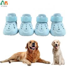 ATUBAN Hundeschuhe, Hundesandalen für heiße Pflaster, Outdoor-Hundestiefel, rutschfeste, wasserdichte Hundestiefel für den Winter, verschneite Tag und Sommer