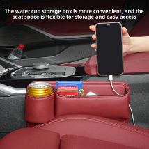 Für Seat Leon Leon Mk3 5F FR 2012 ~ 2020 Auto Innen Sitz Lücke Lagerung Box Mit Tasse Halter Mehrzweck Organizer fall Zubehör