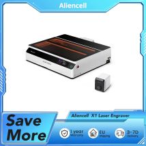 Aliencell X1 40W Desktop-Diodenlaser-Graviermaschine+Luftpumpe, 600mm/s Max, 0,08×0,1mm Spot, 610×477mm Arbeitsbereich, 8MP Autofokus-Kamera