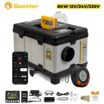 Riscaldatore da parcheggio per auto TB10pro 8KW 12V/24V/230V a gasolio con LCD/monitor CO/piattaforma adattiva per garage, veicoli, campeggio, camion