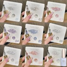 MIANEL 12ML/PCS Star-chasing Moon-chasing Platinum Gel Nagellack Whitening Flashing Nagellack mit gebrochenem Diamant White Nail