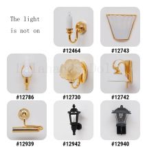 1 stücke Mini Puppenhaus FashionPocket Mini Wand Lampe Decor Zubehör Puppenhaus Möbel Spielzeug