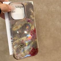 INS Koreanischer Stil Golden Python Handyhülle für iPhone 16 Pro Max 15 14 Plus 13 12 11 XS X XR 7 8 SE 2020 2022 Klare Stoßstangenabdeckung