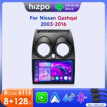 Hizpo 9" Car Radio For Nissan Qashqai 1 J10 2006-2013 Multimedia Video Player Navigation GPS 4G Wifi RDS Carplay 2din Android 14