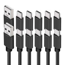 10pcs 0.25M 1M 2m 3M 2A Type USB C Fast Quick Charging USb-C Data Charger Wire for Samsung Htc Lg Xiaomi Huawei Phone 0.5m 1.5m