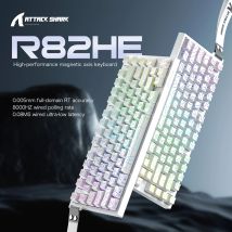 Attack Shark R82HE Wired RGB Magnetic Switch Keyboard, 256K Scan Sampling Rate, Accuracy 8K Return Rate