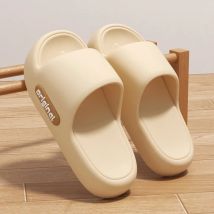 2023 sommer Neue Dicke Plattform Kissen Hausschuhe Frauen Weiche Sohle Eva Wolke Hausschuhe Frau Brief Drucken Nicht Slip Innen Hausschuhe