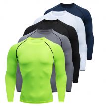 Männer Sonnenschutz Sport Lauf T-shirt männer Fitness Workout Lange Ärmel Kompression Sportswear Outdoor Tops Kleidung