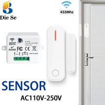 RF-Kontaktsensor Tür- und Fenster-Offen-/Geschlossen-Schalter-Detektoren AC110V 220V Smart Home Radio-Abluftsteuerung für Dunstabzugshauben