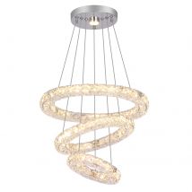VETRULUS Luxury Crystal Chandelier Lustre Design silvery Modern Led Ceiling Light Living Room Bedroom Hanging Lamp Lighting