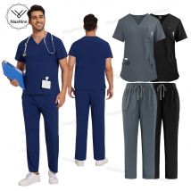 Klinikuniform Medizinisches Krankenhaus Krankenschwesteruniform Herren Peeling Set Beauty SPA Arbeitskleidung Frauen Dental Beauty Peeling OP-Kittel Männer