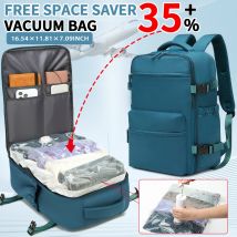 Reiserucksack mit Vakuumaufbewahrung, Handgepäcktasche für Fluggesellschaften, Business-Laptop-Rucksack und Tragetasche für Männer und Frauen