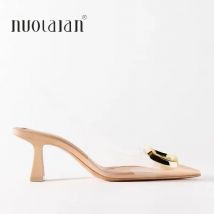 Luxus Marke Frauen High Heels PVC Mode Sandalen 2025, Sommer Transparente Schuhe Damen Pumps Pumps Plus Größe 42