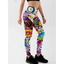3D Printed Leggings Push Up Leggins Sport Women Fitness Running Pants Cartoon Comic Game  Styles Girl Leggins