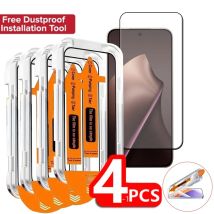 1/2/3/4PCS Für Xiaomi 15T Glas Xiaomi Mi 15T Pro Gehärtetem Glas Schutzhülle Staub freies Volle Kleber Screen Protector Xiaomi Mi 15T
