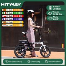 HITWAY BK 35S Elektrofahrrad, 16-Zoll-E-Bike, 250W City E-Bike, maximale Reichweite 25-60KM, für Damen und Herren