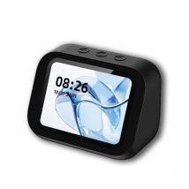Smart Bluetooth Alarm Clock with Speaker Weather Display Night Light Music Stories Player Photo Frame Bluetooth APP Black