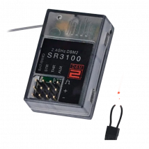Spektrum 2.4GHz SR3100 DSM2 3.5–9.6V 3-Channel Surface Receiver for Spektrum DX2E DX3R X3E DX4C Transmitters JR RC Car Boat