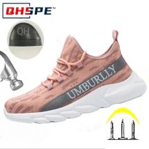 Arbeitsschutzschuhe für Damen, Anti-Smashing, Anti-Piercing, leicht, atmungsaktiv, langlebig, bequem, Arbeitsschuhe