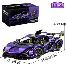 Technische Stadt Racing Fahrzeug Modell Bausteine High-Tech Super Sport Auto Ziegel Spielzeug Für Jungen Geburtstag Geschenke MOC 10635