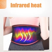 USB Electric Heating Belt Tourmalin Infrared Back Waist Massage Support Brace Band Warmer Relief Pain Belly Thermal Heat Pad