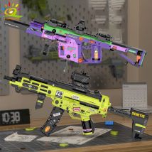 HUIQIBAO MP5 MOC Waffe Modell Bausteine Militär Armee Pistole Pistole Display Technische Ziegel Kinder Spielzeug für Junge Spiel