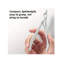 Professional Stainless Steel Ingrown Toenail Clippers Dead Skin Scissors Slanted Design with Extended Tip for Thick Soft Nails
