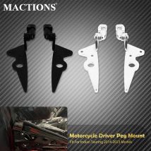 Motorcycle Driver Highway Foot Peg Mounts Footrest Pedal Bracket For Indian 14-23 Challenger Limited Chief Chieftain Roadmaster