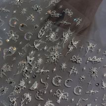 1 szt. 5D diamentowy motyl naklejki do paznokci holograficzne motylkowe ozdoby do paznokci naklejki DIY samoprzylepne akcesoria suwakowe