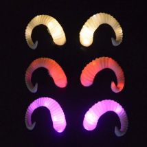 Erwachsene Kinder Ziege LED Glow Licht Schaf Horn DIY Blinkende Haarspange Gothic Handwerk Rave