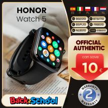 HONOR-reloj inteligente Watch 5, dispositivo con seguimiento GPS, Pantalla AMOLED de 1,85 pulgadas, batería de 10 días de duración, frecuencia cardíaca, oxígeno en sangre, monitoreo del sueño