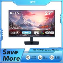Monitor para juegos KTC H27T27, pantalla IPS de 27" 2560x1440, velocidad de actualización de 100 Hz, tiempo de respuesta HDR10 de 1 ms, luz azul baja y sin parpadeo