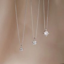 45cm 925 Sterling Silber Box Kette Anhänger Halsketten für Frauen trend ige minimalist ische Design Schmuck Charms passen Geburtstags feier sl21