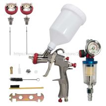 Pistola a spruzzo 1.3/1.5/1.7/2.0mm ugello R500 LVLP pistola a spruzzo 600cc vernice aerografo e regolatore d'aria manometro filtro separatore olio acqua