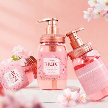 AILKE Natural Sakura Body Wash, tiefreinigende Haut, aufhellend, spendet Feuchtigkeit, nährt, glatte, weiche Haut, für alle Hauttypen, 500 ml
