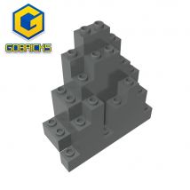 Gobricks GDS-2148 Rock Panel Triangular 3 x 8 x 7 (aka LURP), kompatibel mit Lego 6083, baut Bausteine, Kinderspielzeug zusammen