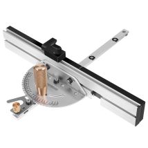ENJOYWOOD manico in ottone 450mm 27 ° mitra Gauge Joint Jig Track Stop Table Saw Router Miter Gauge Saw righello per strumenti per la lavorazione del legno