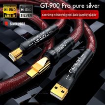 GT-900 reines Silber Fieber HIFI Soundkarte DAC Decoder USB-Kabel A-B Typ C Live-Streaming OTG-Audiokabel