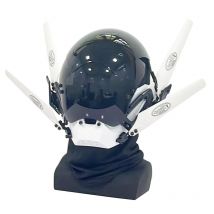 JAUPTO Punk-Maske, Cosplay für Männer und Frauen, Techwear-Maske, Halloween-Maske, passend für Party, Musik, Festival, Zubehör