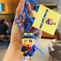 Crayon Shin-chan Multifunktions-Lanyard und Schlüsselanhänger – Autoschlüssel, Schultaschen-Anhänger, niedliche Anime-Spielzeuggeschenke
