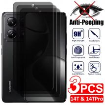 3 Stück Sichtschutzglas-Displayschutzfolie für Xiaomi Mi 11T 12T 13T 14T Pro 11 12 Lite Anti-Spy gehärtetes Glas für Xiaomi 14T 12T Pro