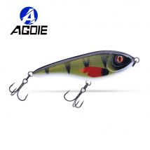 Agoie wolno tonący Jerkbait przynęty suwakowe do wędkowania 9cm 21g szczupak Wobbler Crankbaits przynęta wędkarska na pstrąga basowego Walleye