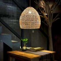 Rattan-Lampenschirm, moderner natürlicher Kronleuchter, Deckenleuchte, luxuriöse Lichter für Dekor, Schlafzimmer, Hotel, Restaurant, umweltfreundliche Lampe
